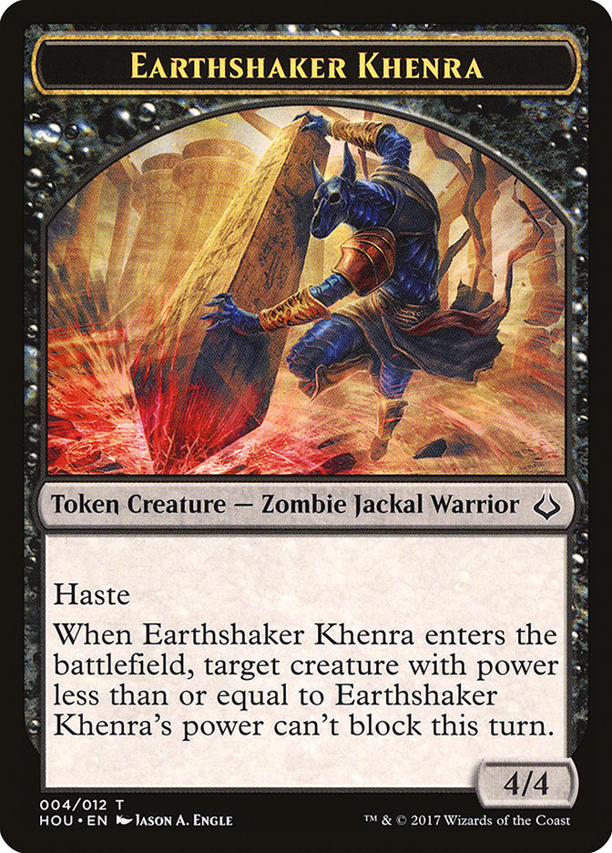 Earthshaker Khenra Token [Hour of Devastation Tokens] | Gear Gaming Fayetteville