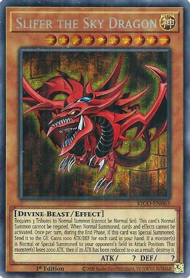 Slifer the Sky Dragon [KICO-EN063] Secret Pharaoh’s Rare | Gear Gaming Fayetteville