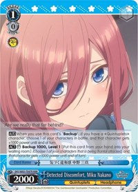 Detected Discomfort, Miku Nakano (RRR) [The Quintessential Quintuplets] | Gear Gaming Fayetteville