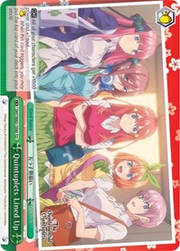 Quintuplets Lined Up (Green) - 5HY/W83-TE80 [The Quintessential Quintuplets] | Gear Gaming Fayetteville