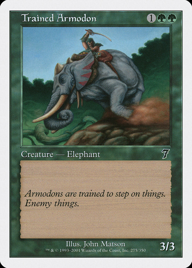 Trained Armodon [Seventh Edition] | Gear Gaming Fayetteville