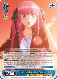 Firm Resolve, Nino Nakano [The Quintessential Quintuplets] | Gear Gaming Fayetteville