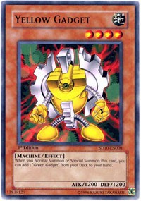 Yellow Gadget [Structure Deck: Machine Re-Volt] [SD10-EN008] | Gear Gaming Fayetteville