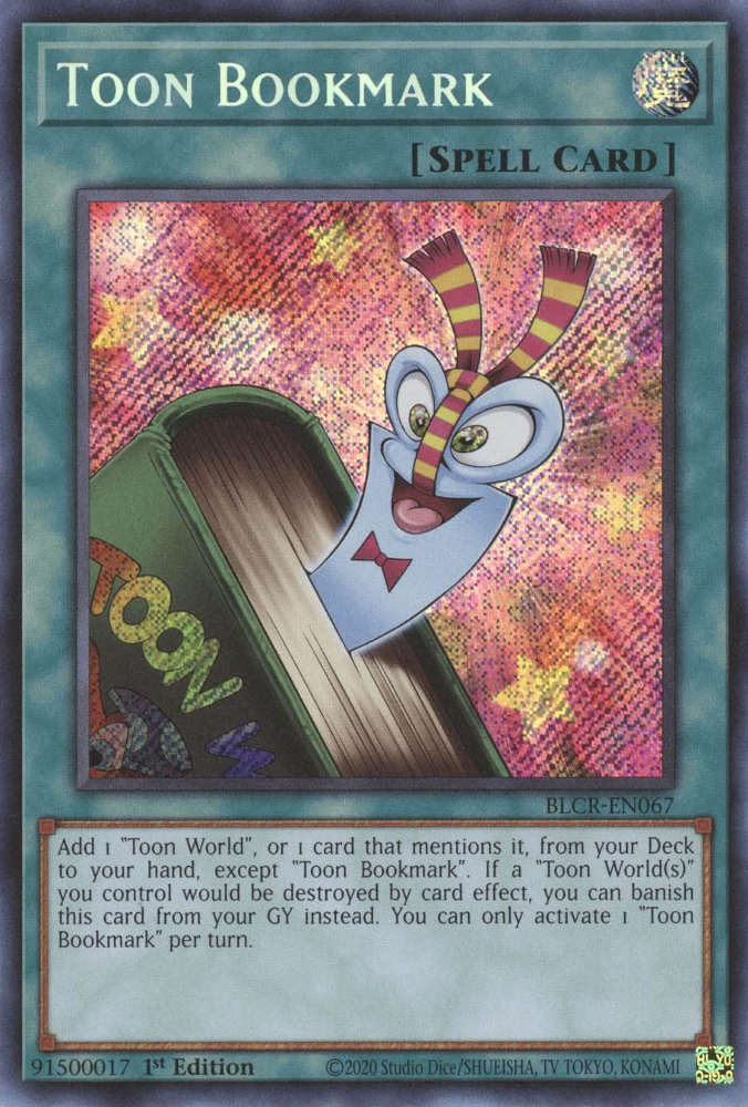 Toon Bookmark [BLCR-EN067] Secret Rare | Gear Gaming Fayetteville