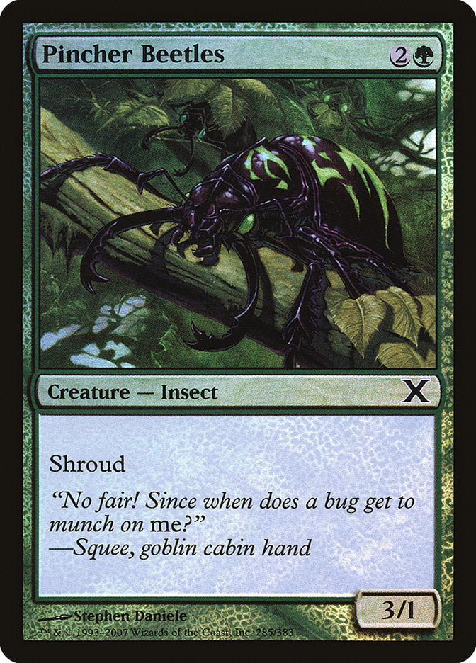 Pincher Beetles (Premium Foil) [Tenth Edition] | Gear Gaming Fayetteville