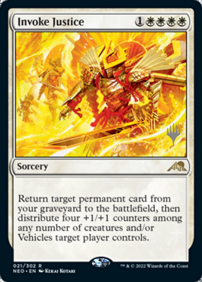 Invoke Justice (Promo Pack) [Kamigawa: Neon Dynasty Promos] | Gear Gaming Fayetteville