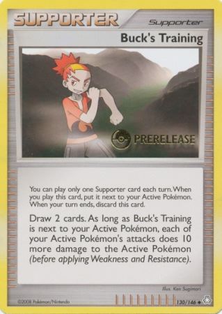 Bucks Training (130/146) (Prerelease Promo) [Diamond & Pearl: Legends Awakened] | Gear Gaming Fayetteville