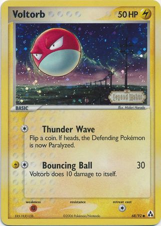 Voltorb (68/92) (Stamped) [EX: Legend Maker] | Gear Gaming Fayetteville