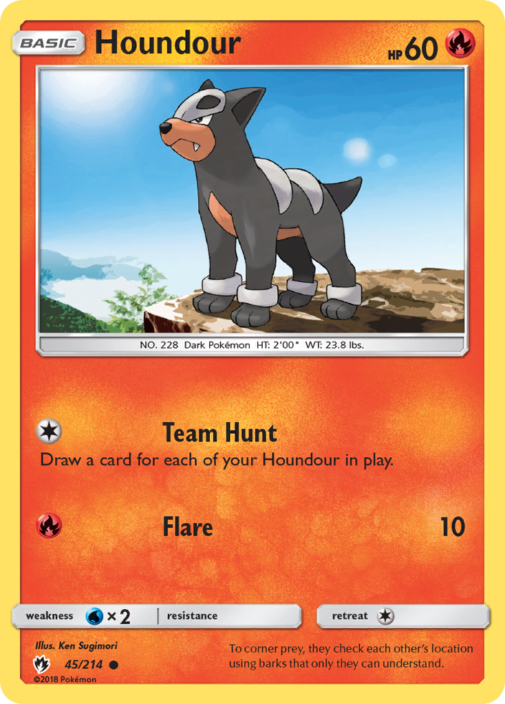 Houndour (45/214) [Sun & Moon: Lost Thunder] | Gear Gaming Fayetteville