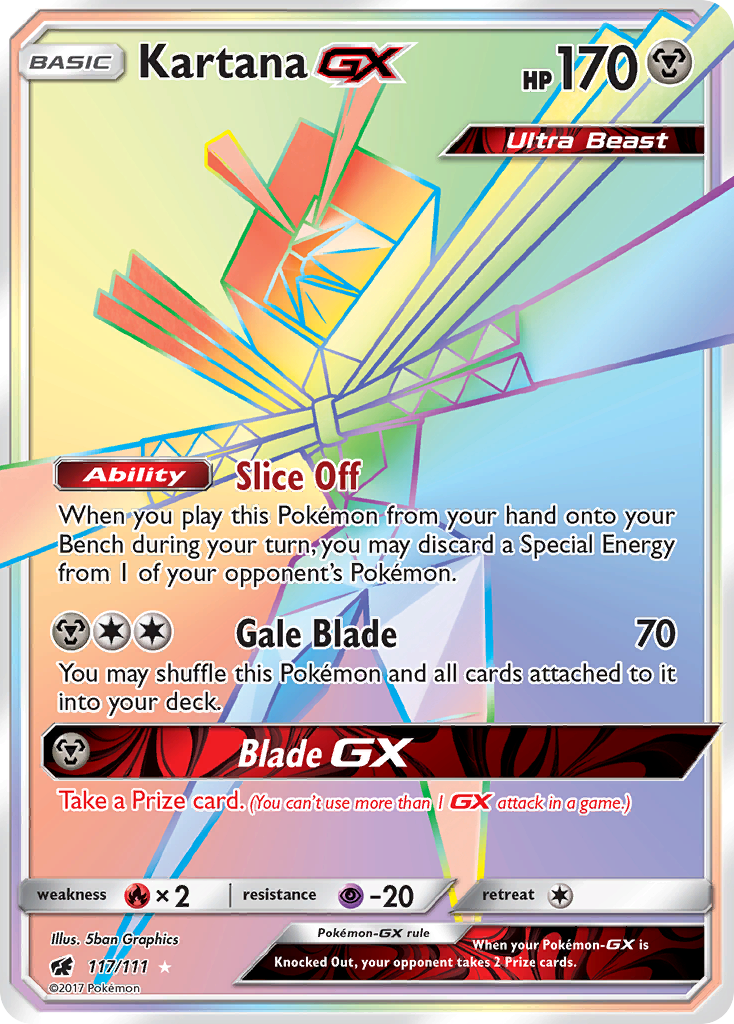 Kartana GX (117/111) [Sun & Moon: Crimson Invasion] | Gear Gaming Fayetteville