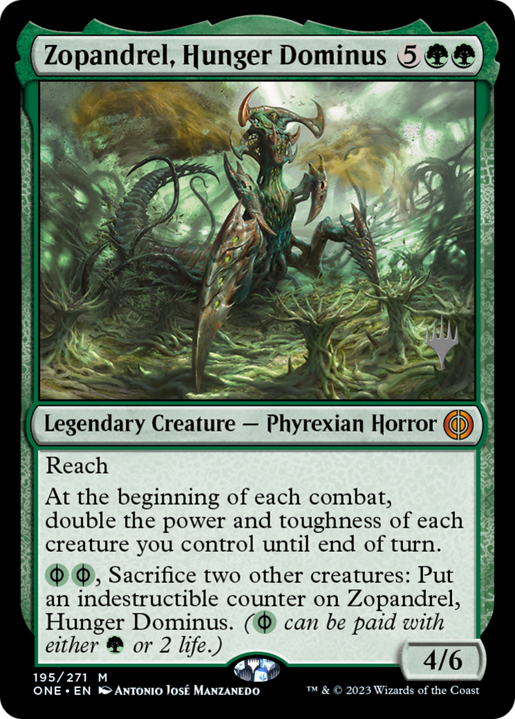 Zopandrel, Hunger Dominus (Promo Pack) [Phyrexia: All Will Be One Promos] | Gear Gaming Fayetteville