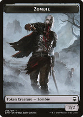 Horror // Zombie Double-Sided Token [Commander Legends Tokens] | Gear Gaming Fayetteville