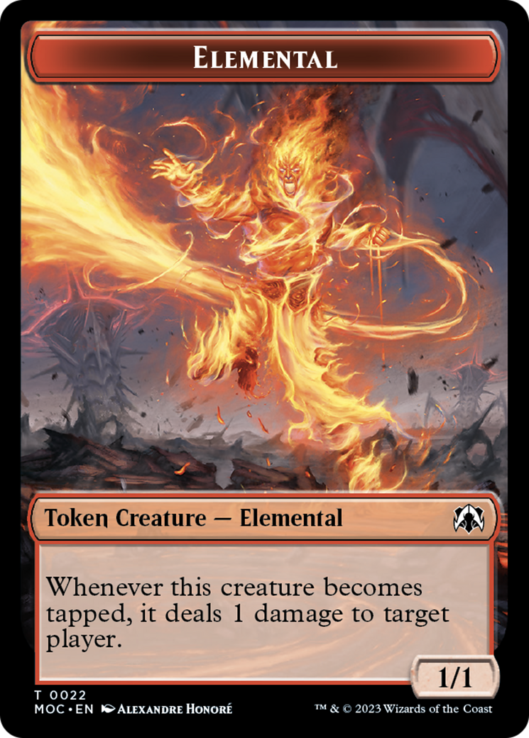 Elemental (22) // Elemental (9) Double-Sided Token [March of the Machine Commander Tokens] | Gear Gaming Fayetteville