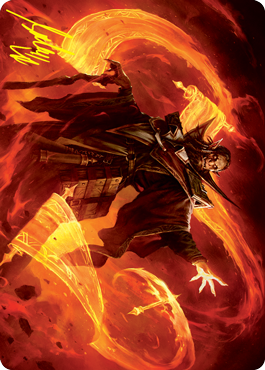 Plargg, Dean of Chaos Art Card (Gold-Stamped Signature) [Strixhaven: School of Mages Art Series] | Gear Gaming Fayetteville