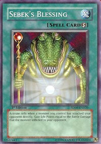 Sebek's Blessing [Structure Deck: Dinosaur's Rage] [SD09-EN020] | Gear Gaming Fayetteville