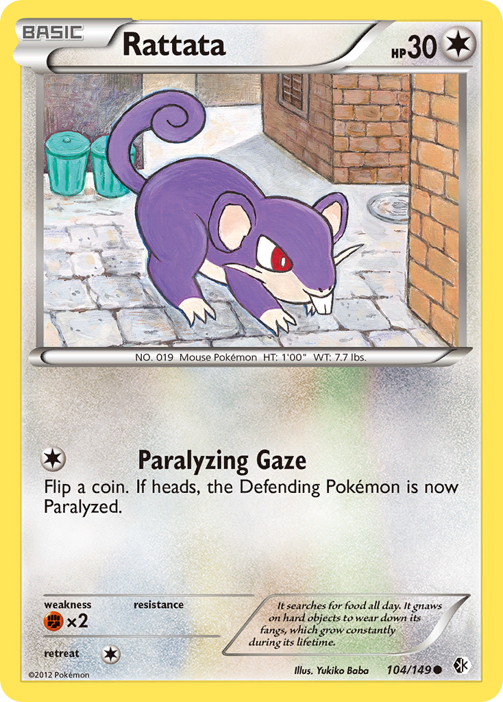 Rattata (104/149) [Black & White: Boundaries Crossed] | Gear Gaming Fayetteville