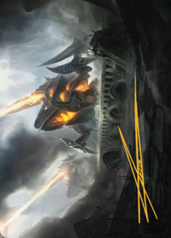 Skitterbeam Battalion Art Card (Gold-Stamped Signature) [The Brothers' War Art Series] | Gear Gaming Fayetteville