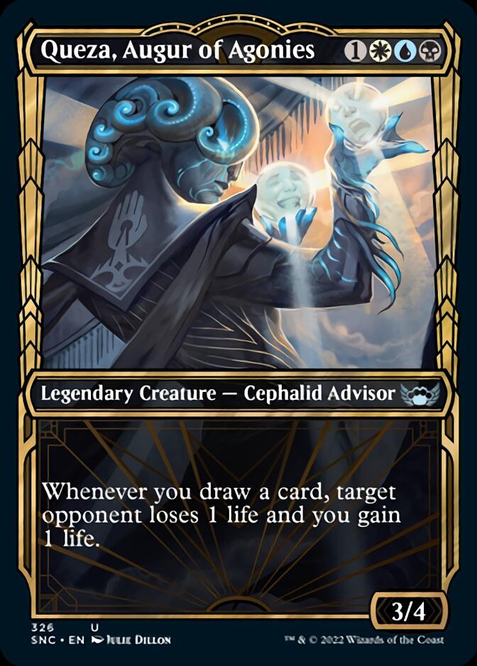 Queza, Augur of Agonies (Showcase Golden Age) [Streets of New Capenna] | Gear Gaming Fayetteville