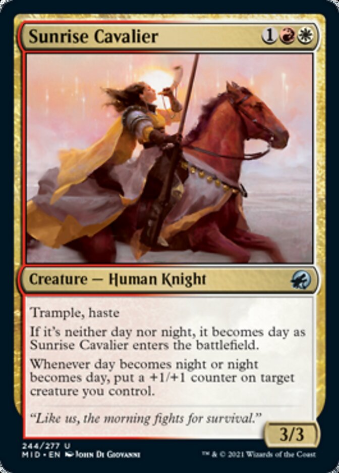 Sunrise Cavalier [Innistrad: Midnight Hunt] | Gear Gaming Fayetteville