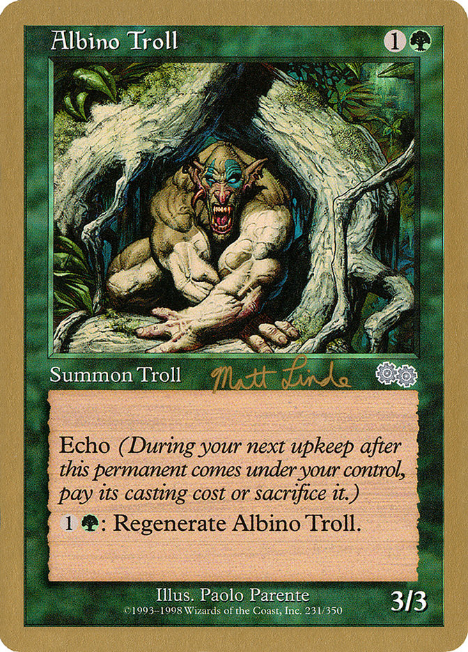 Albino Troll (Matt Linde) [World Championship Decks 1999] | Gear Gaming Fayetteville