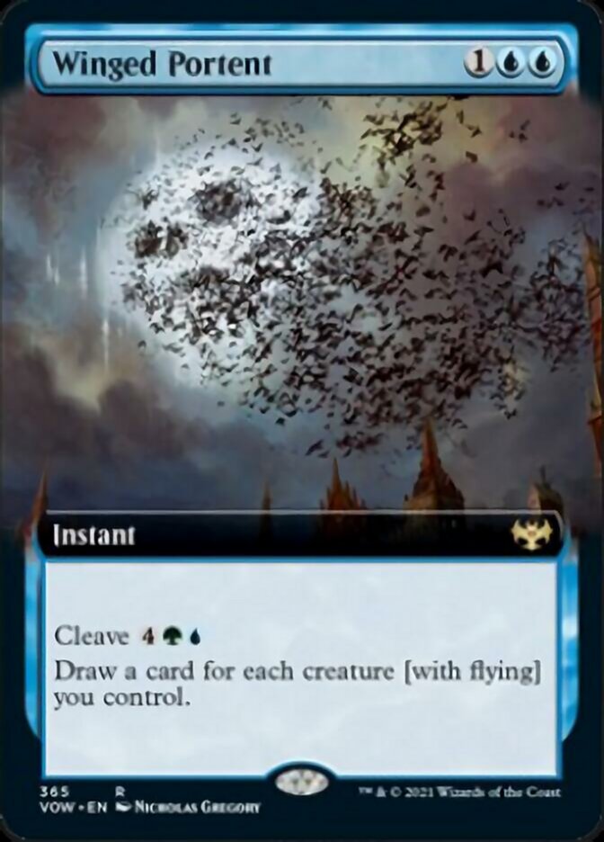 Winged Portent (Extended Art) [Innistrad: Crimson Vow] | Gear Gaming Fayetteville