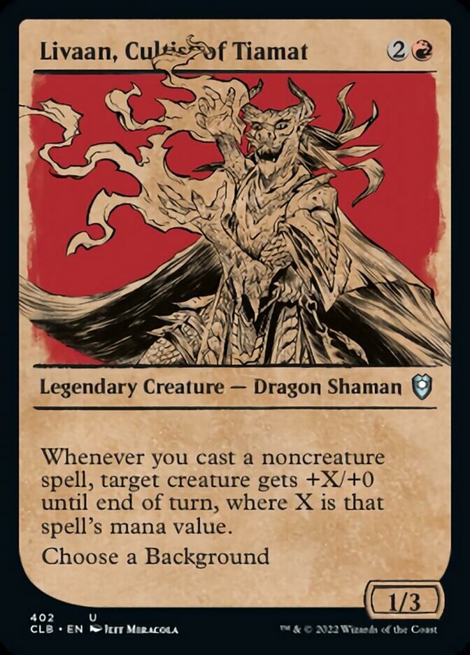 Livaan, Cultist of Tiamat (Showcase) [Commander Legends: Battle for Baldur's Gate] | Gear Gaming Fayetteville