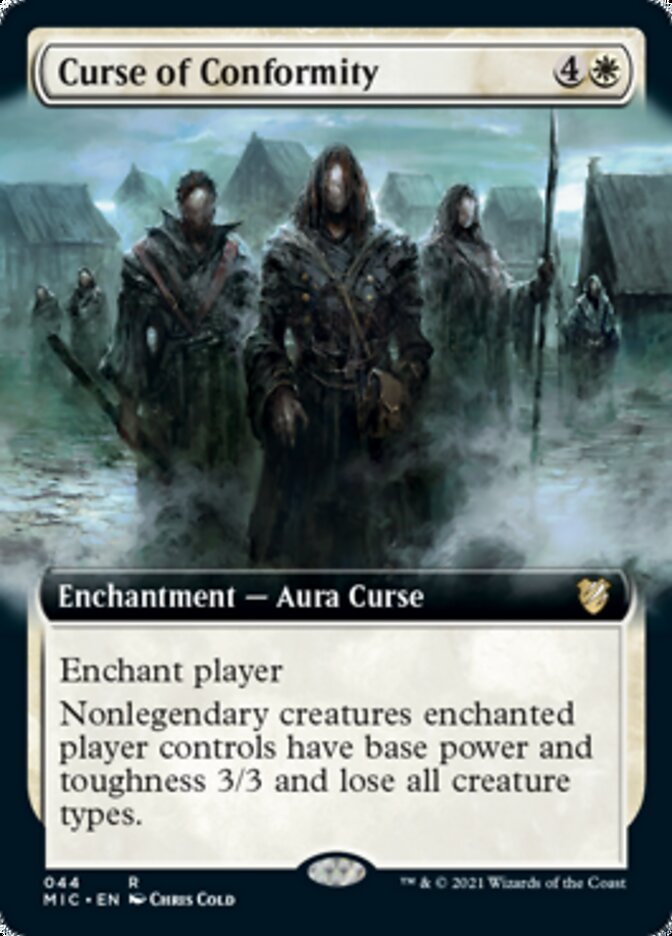 Curse of Conformity (Extended Art) [Innistrad: Midnight Hunt Commander] | Gear Gaming Fayetteville