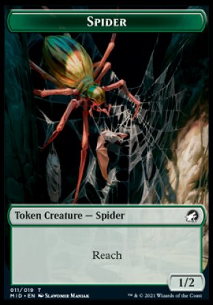 Human // Spider Double-Sided Token [Innistrad: Midnight Hunt Tokens] | Gear Gaming Fayetteville