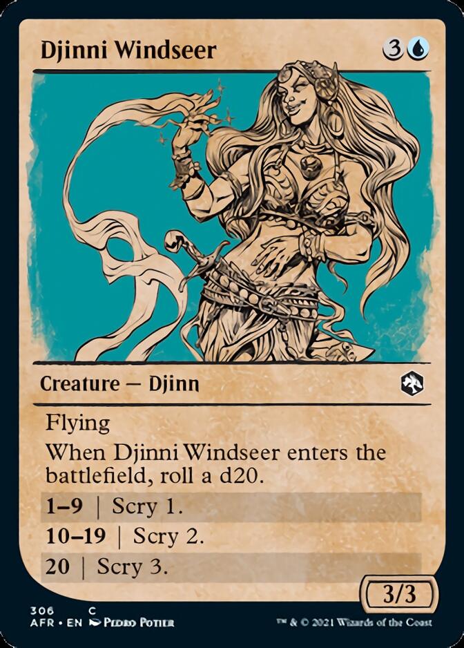 Djinni Windseer (Showcase) [Dungeons & Dragons: Adventures in the Forgotten Realms] | Gear Gaming Fayetteville