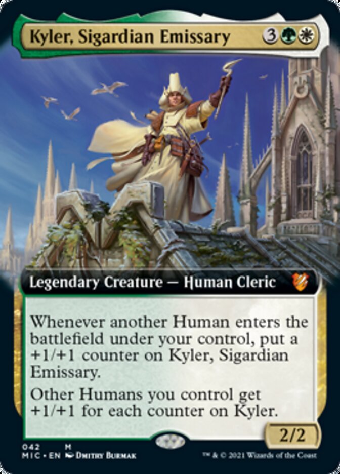 Kyler, Sigardian Emissary (Extended Art) [Innistrad: Midnight Hunt Commander] | Gear Gaming Fayetteville