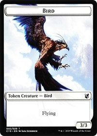 Bird (002) // Sculpture Double-Sided Token [Commander 2019 Tokens] | Gear Gaming Fayetteville