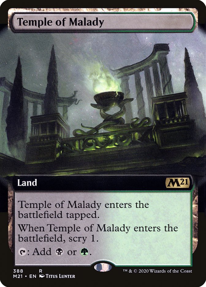 Temple of Malady (Extended Art) [Core Set 2021] | Gear Gaming Fayetteville