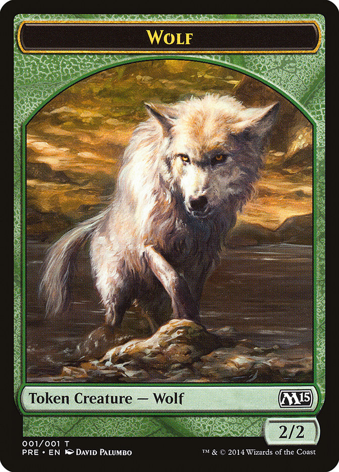 Wolf Token [Magic 2015 Prerelease Promos] | Gear Gaming Fayetteville