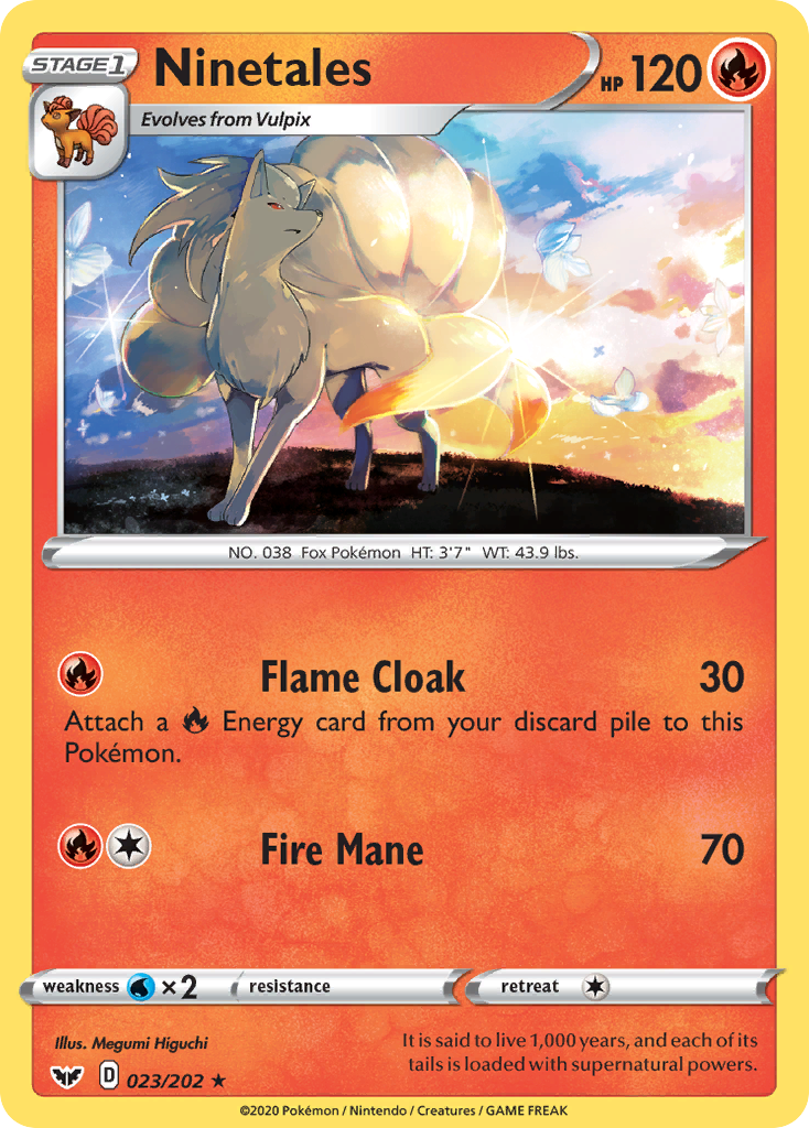 Ninetales (023/202) [Sword & Shield: Base Set] | Gear Gaming Fayetteville