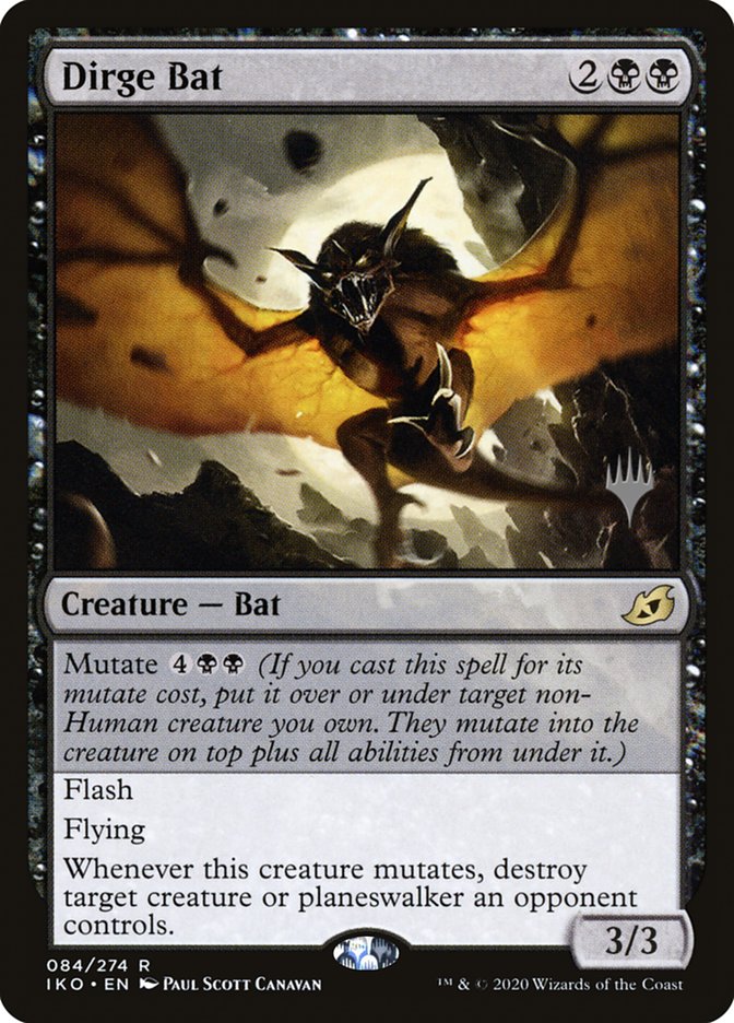 Dirge Bat (Promo Pack) [Ikoria: Lair of Behemoths Promos] | Gear Gaming Fayetteville