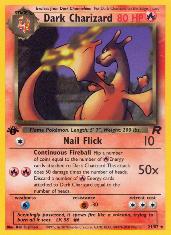 Dark Charizard (21/82) [Team Rocket 1st Edition] | Gear Gaming Fayetteville