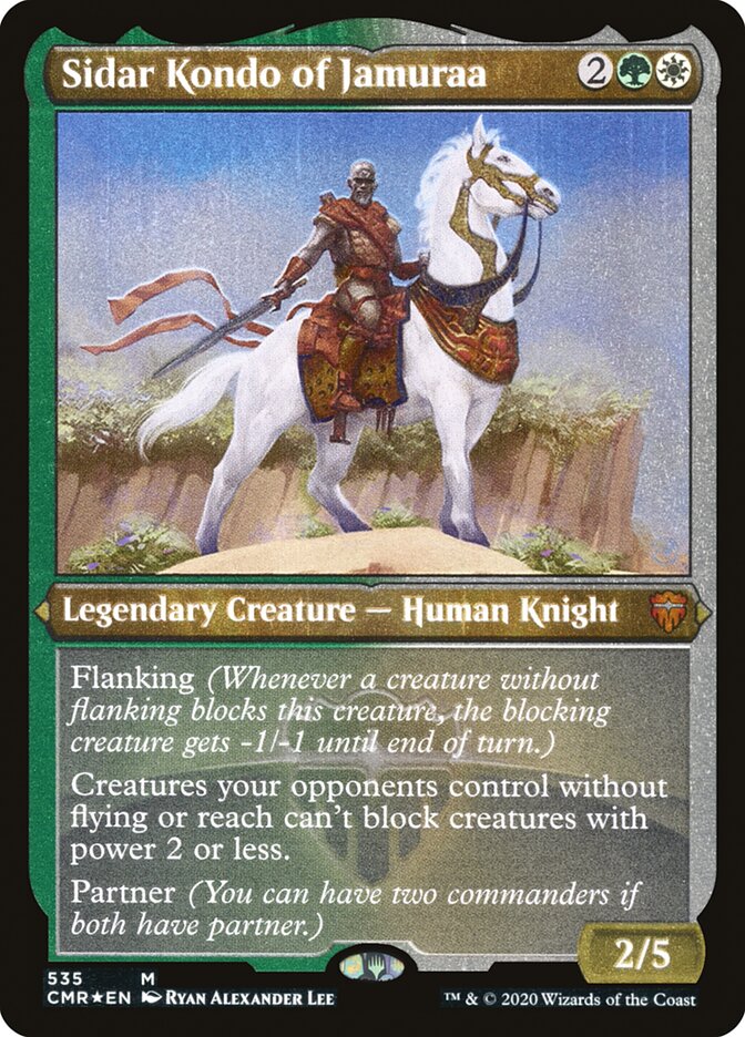 Sidar Kondo of Jamuraa (Etched) [Commander Legends] | Gear Gaming Fayetteville