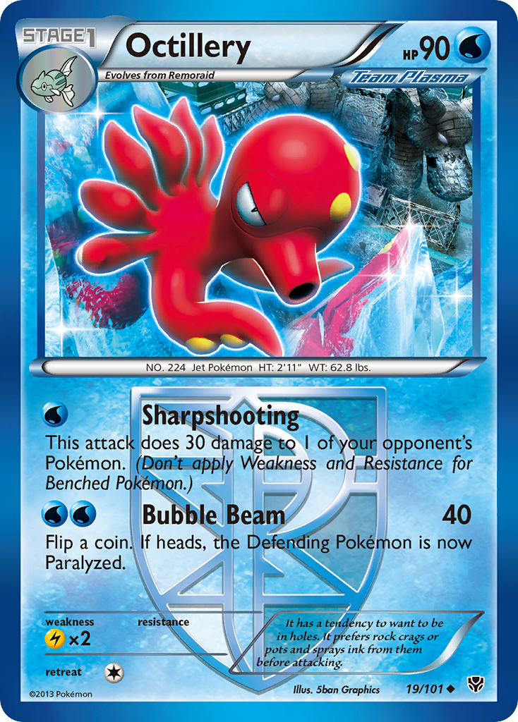 Octillery (19/101) [Black & White: Plasma Blast] | Gear Gaming Fayetteville