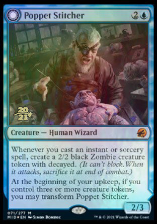 Poppet Stitcher // Poppet Factory [Innistrad: Midnight Hunt Prerelease Promos] | Gear Gaming Fayetteville