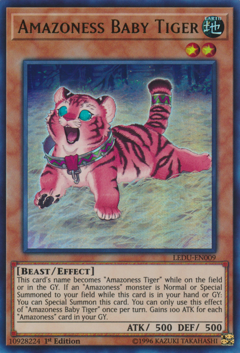 Amazoness Baby Tiger [LEDU-EN009] Ultra Rare | Gear Gaming Fayetteville