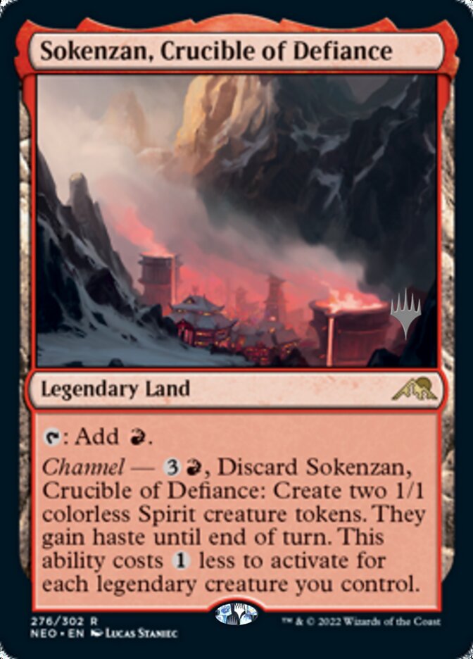 Sokenzan, Crucible of Defiance (Promo Pack) [Kamigawa: Neon Dynasty Promos] | Gear Gaming Fayetteville