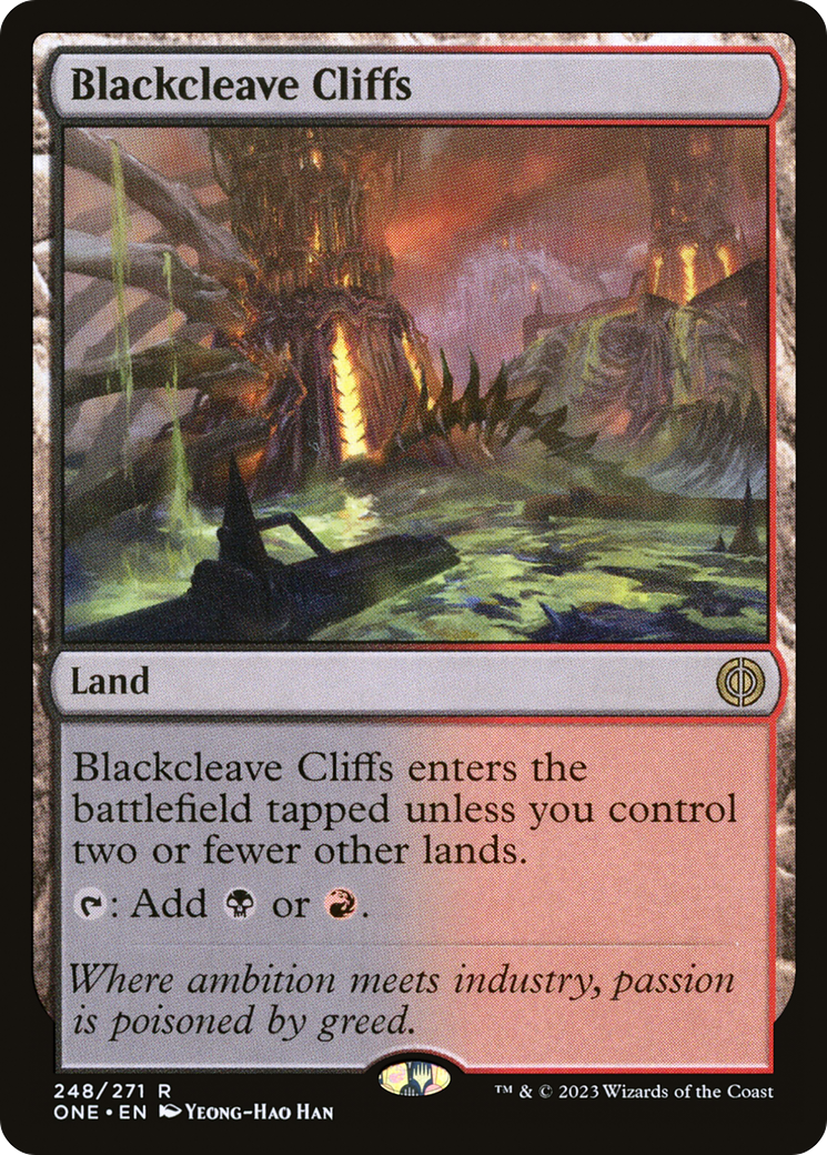 Blackcleave Cliffs [Phyrexia: All Will Be One] | Gear Gaming Fayetteville