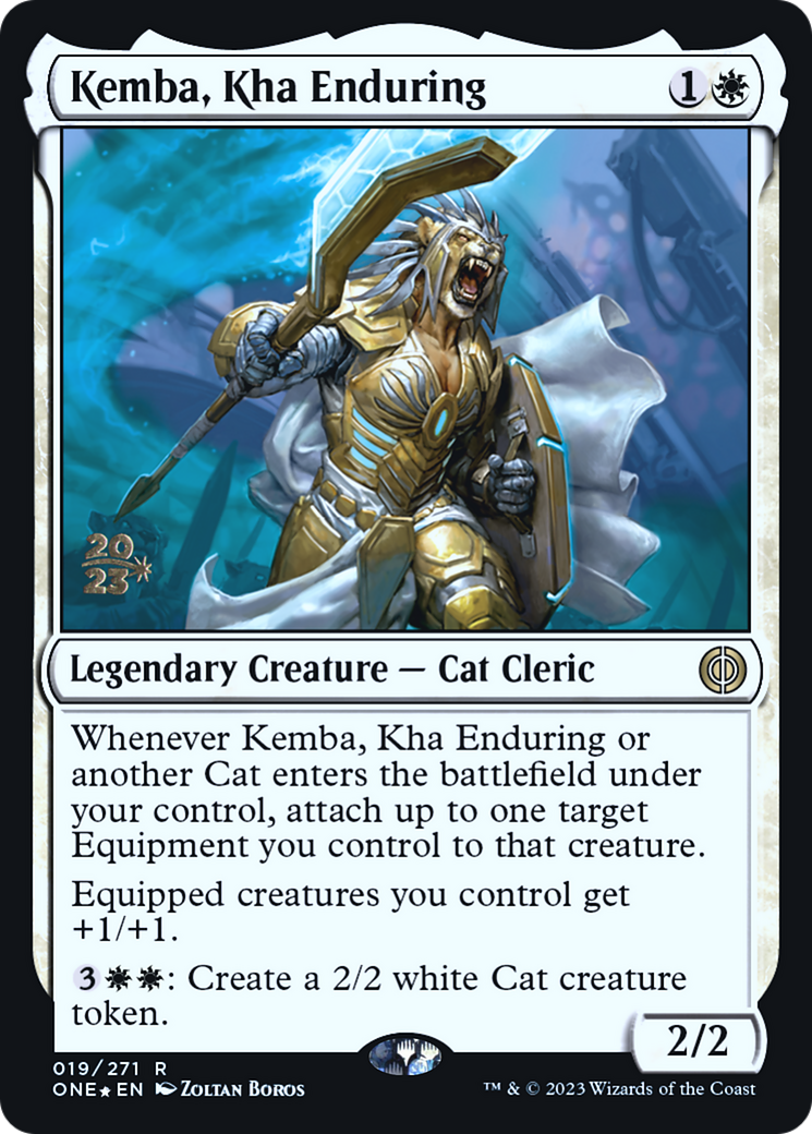 Kemba, Kha Enduring [Phyrexia: All Will Be One Prerelease Promos] | Gear Gaming Fayetteville