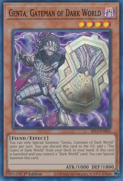 Genta, Gateman of Dark World [SR13-EN002] Super Rare | Gear Gaming Fayetteville