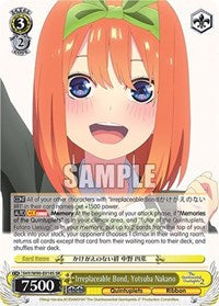 Irreplaceable Bond, Yotsuba Nakano (SR) [The Quintessential Quintuplets 2] | Gear Gaming Fayetteville