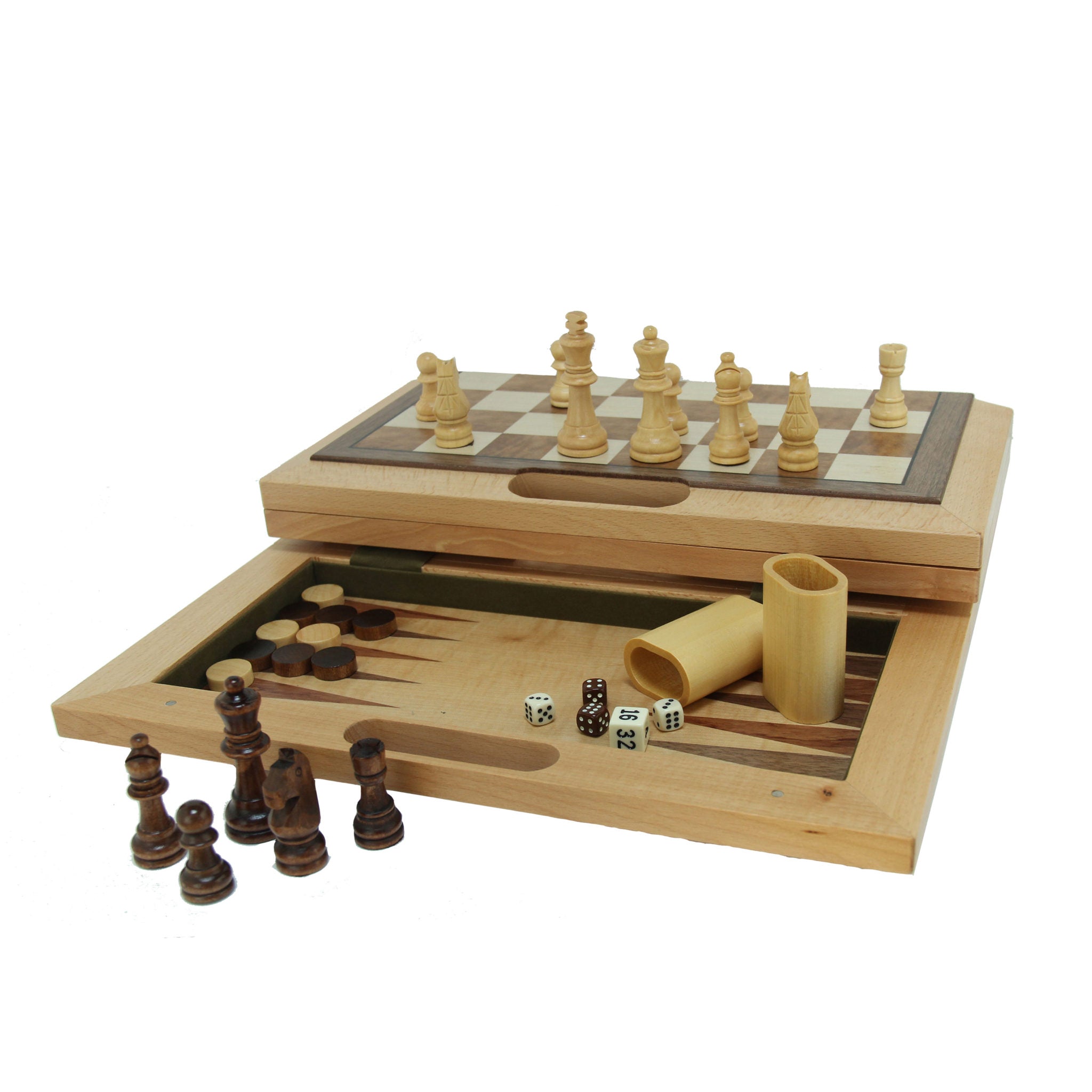 3-in-1 Camphor Wood Combination Set with a Folding Board and Handle for Easy Travel | Gear Gaming Fayetteville