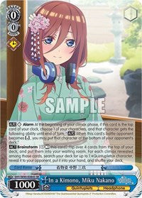 In a Kimono, Miku Nakano (SR) [The Quintessential Quintuplets 2] | Gear Gaming Fayetteville