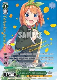 A New Story, Yotsuba Nakano (Foil) [The Quintessential Quintuplets 2] | Gear Gaming Fayetteville