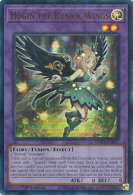 Hugin the Runick Wings [TAMA-EN037] Ultra Rare | Gear Gaming Fayetteville