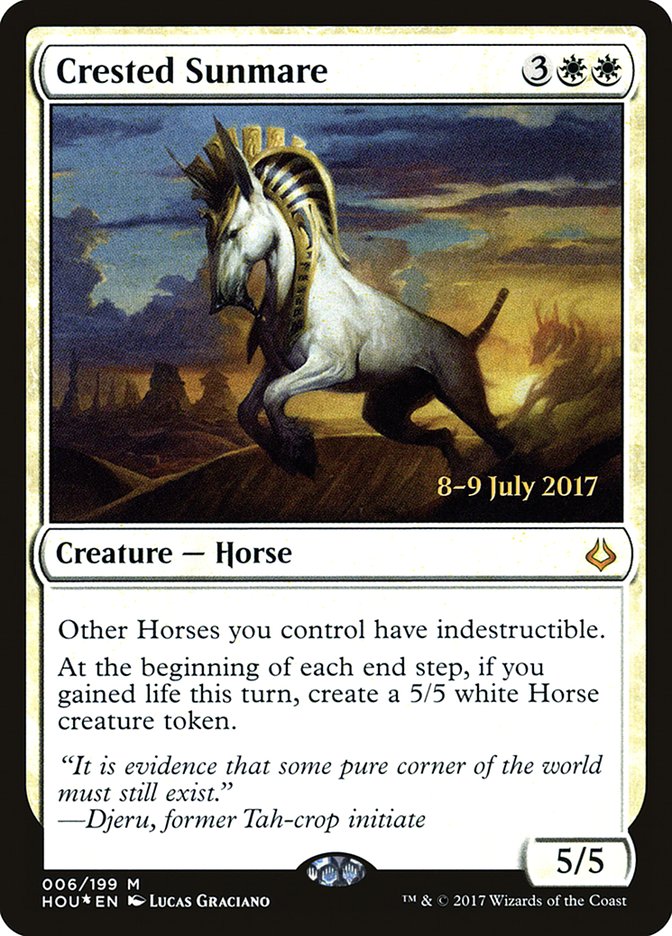 Crested Sunmare [Hour of Devastation Prerelease Promos] | Gear Gaming Fayetteville